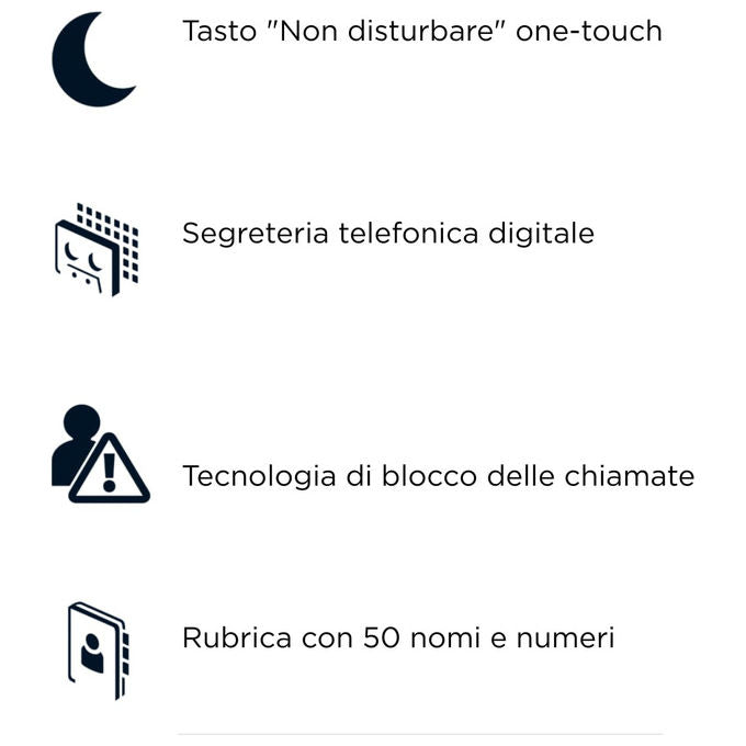 Motorola Voice E211 Telefono Cordless Digitale con Segreteria Registrazione 12 Minuti Nero