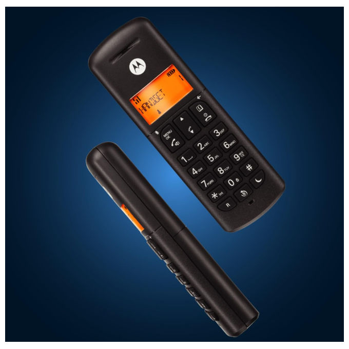 Motorola Voice E211 Telefono Cordless Digitale con Segreteria Registrazione 12 Minuti Nero