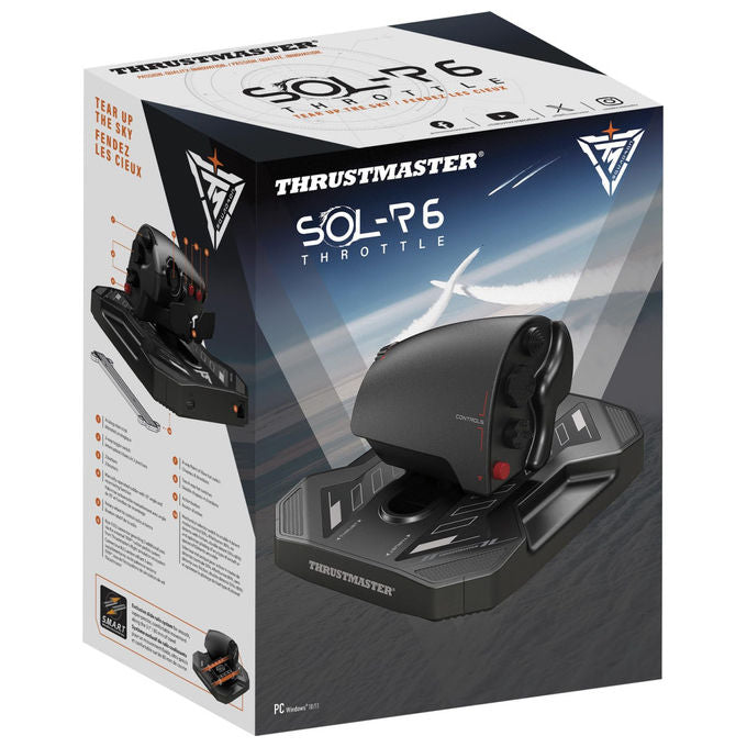 Thrustmaster Sol-R 6 Throttle, Manetta per Simulazioni di Volo su PC