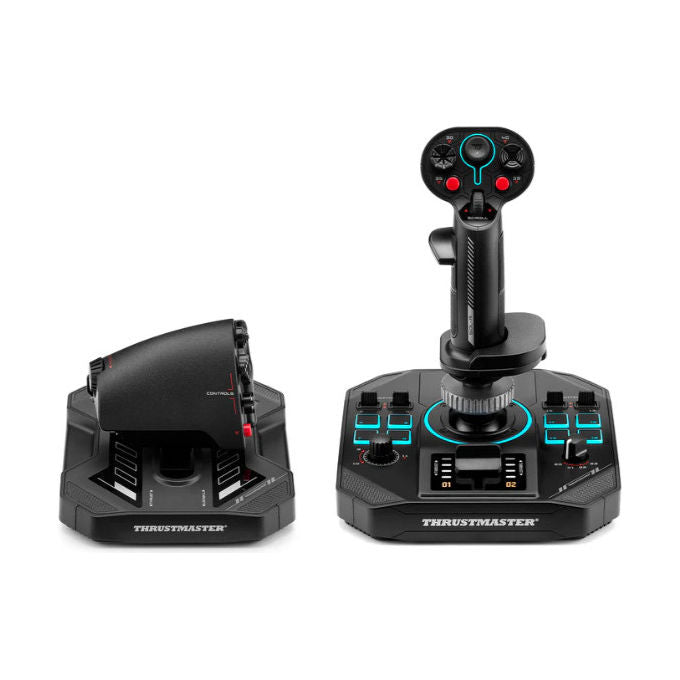 Thrustmaster Sol-R 4 HOTAS, Joystick con leva motore, USB, Nero, PC
