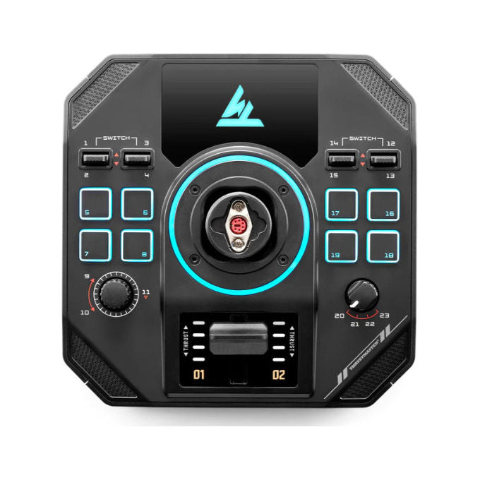 Thrustmaster Sol-R 4 HOTAS, Joystick con leva motore, USB, Nero, PC