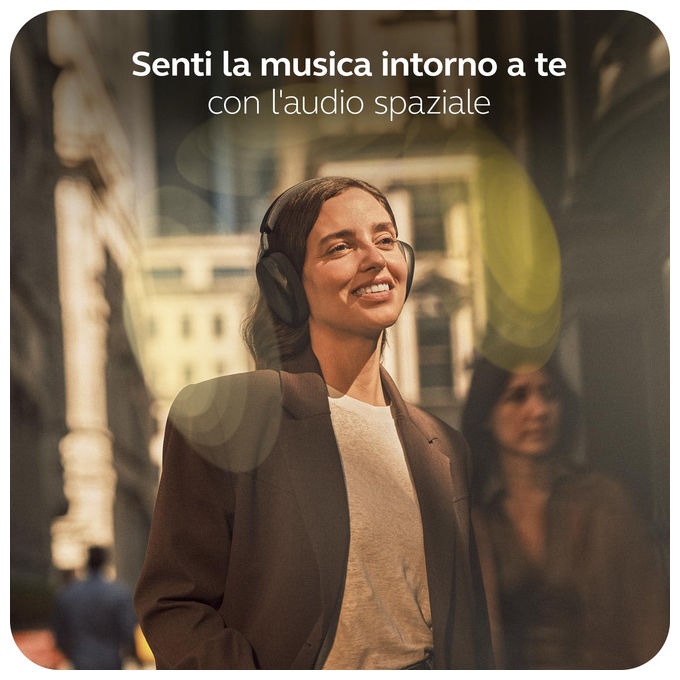 Jabra Cuffie Over-Ear Wireless Bluetooth Evolve3 85 Microfono USB-C AI Cancellazione Rumore Nero