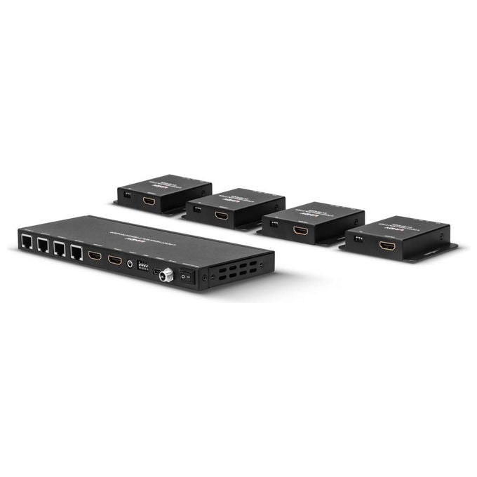 Lindy, Extender Splitter HDMI e IR, Cat.6 50m, 4 Porte