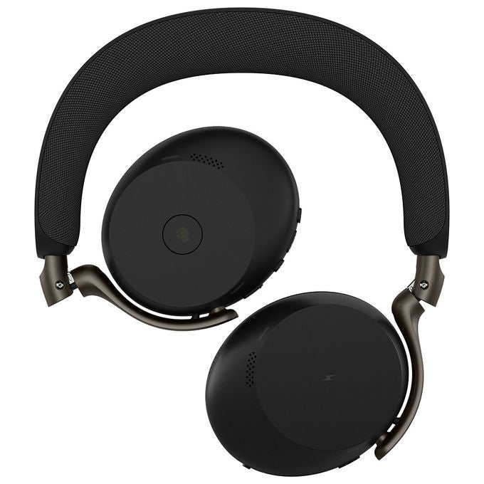 Jabra 37599-999-999 Evolve3 75 MS – Cuffie Wireless Bluetooth 5.3, ANC Adattivo, 6 Microfoni AI, 22h autonomia, USB-A, certificato Microsoft Teams, colore Nero