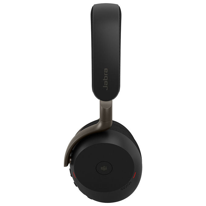 Jabra 37599-999-999 Evolve3 75 MS – Cuffie Wireless Bluetooth 5.3, ANC Adattivo, 6 Microfoni AI, 22h autonomia, USB-A, certificato Microsoft Teams, colore Nero