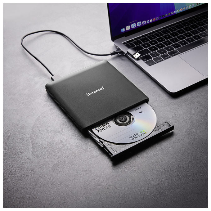 Intenso Lettore Blu-Ray ROM Esterno Slim USB 3.2 Nero