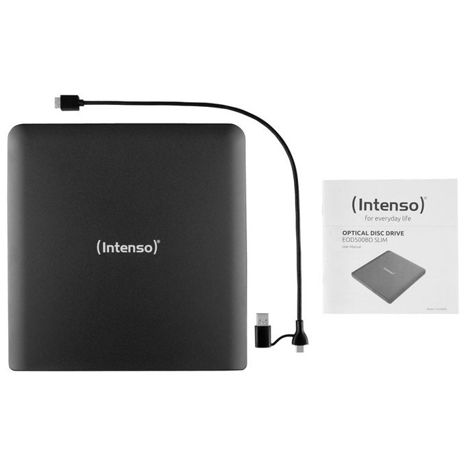 Intenso Lettore Blu-Ray ROM Esterno Slim USB 3.2 Nero