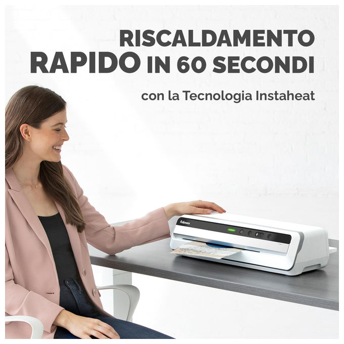 Fellowes Jupiter A3 Plastificatrice a Caldo Formato A3 Fino a 250 Micron Bianca