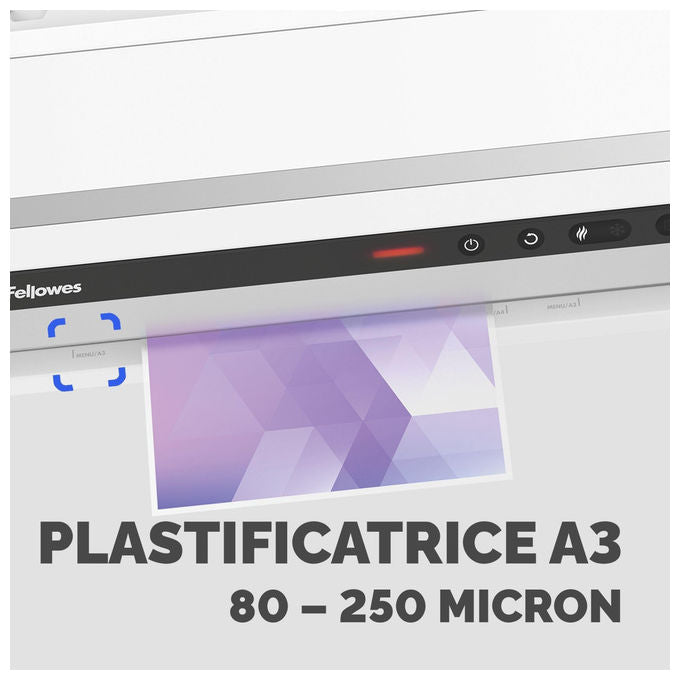 Fellowes Jupiter A3 Plastificatrice a Caldo Formato A3 Fino a 250 Micron Bianca