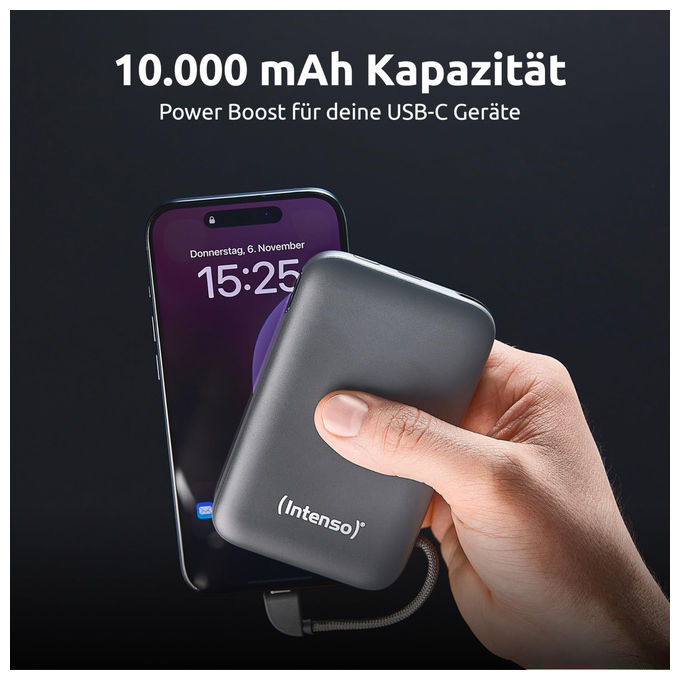 Intenso Power Bank S10000 10000 mAh Grigio