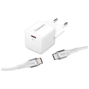 Intenso Alimentatore USB-C 30W GaN con Cavo USB-C Bianco