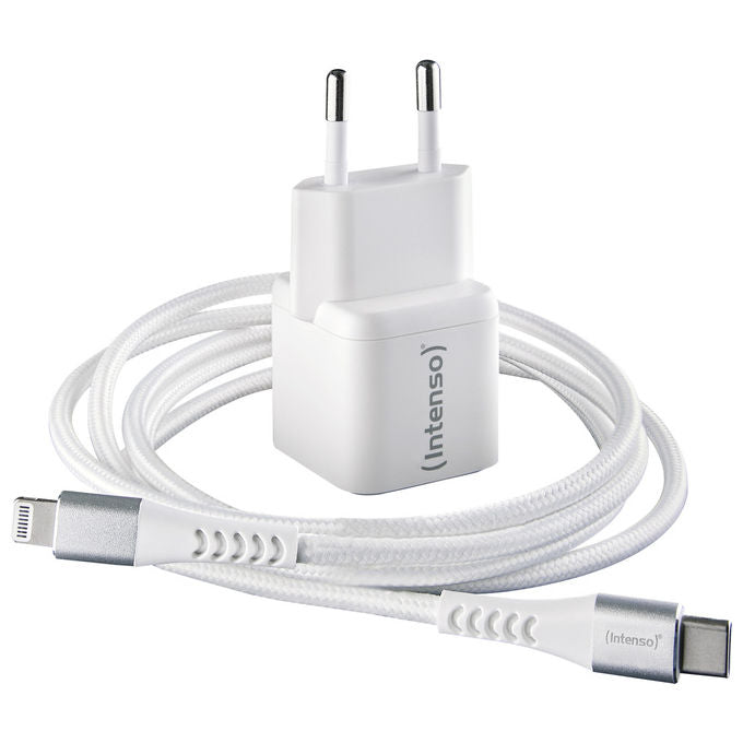 Intenso Caricabatterie Universale Ricarica Rapida 1 Porta USB-C Bianco