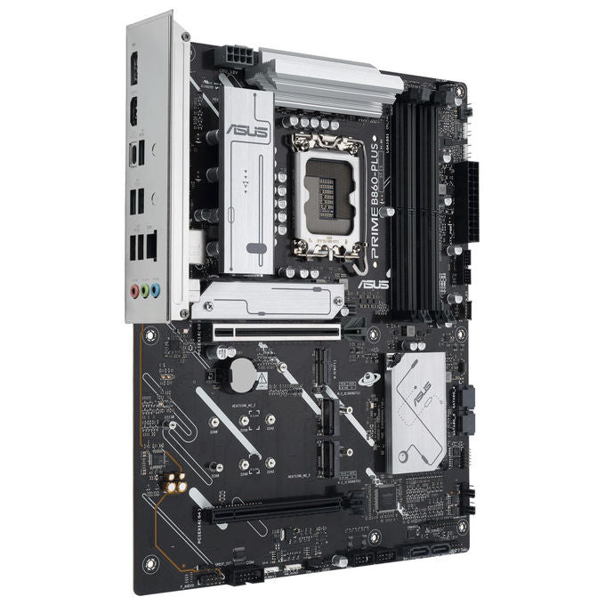 ASUS, Scheda Madre ATX Intel B860-PLUS-CSM, 8+1+1+1 Fasi Alimentazione, DDR5, PCIe 5.0, 3 Slot M.2, Ethernet 2.5 GB, Nera