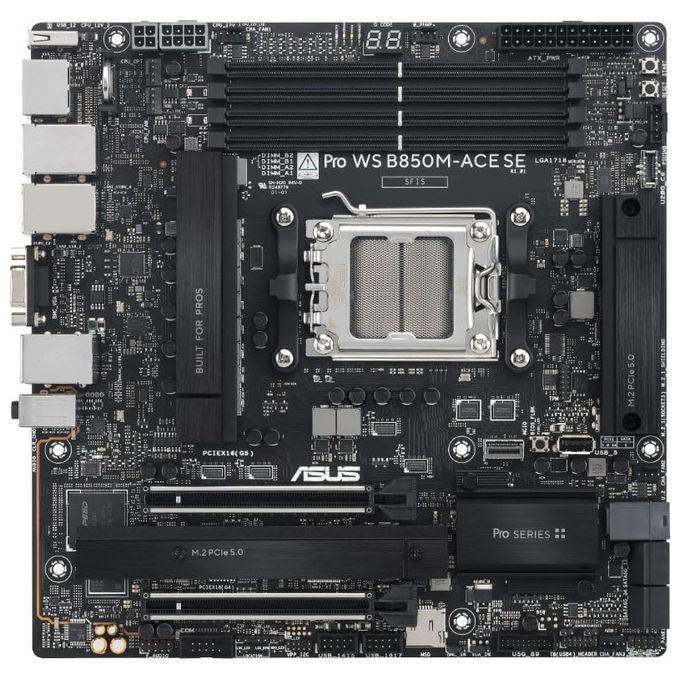 ASUS Scheda Madre PRO WS B850M-ACE SE Socket AM5 Micro ATX PCIe 5.0 Ethernet 10 GbE