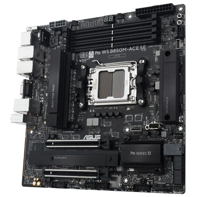 ASUS Scheda Madre PRO WS B850M-ACE SE Socket AM5 Micro ATX PCIe 5.0 Ethernet 10 GbE