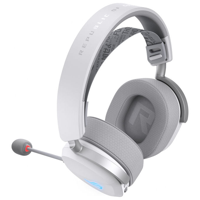 Asus Rog Pelta, Cuffie Gaming, Con-Senza Cavo, Bluetooth, Usb Tipo-C, Bianco