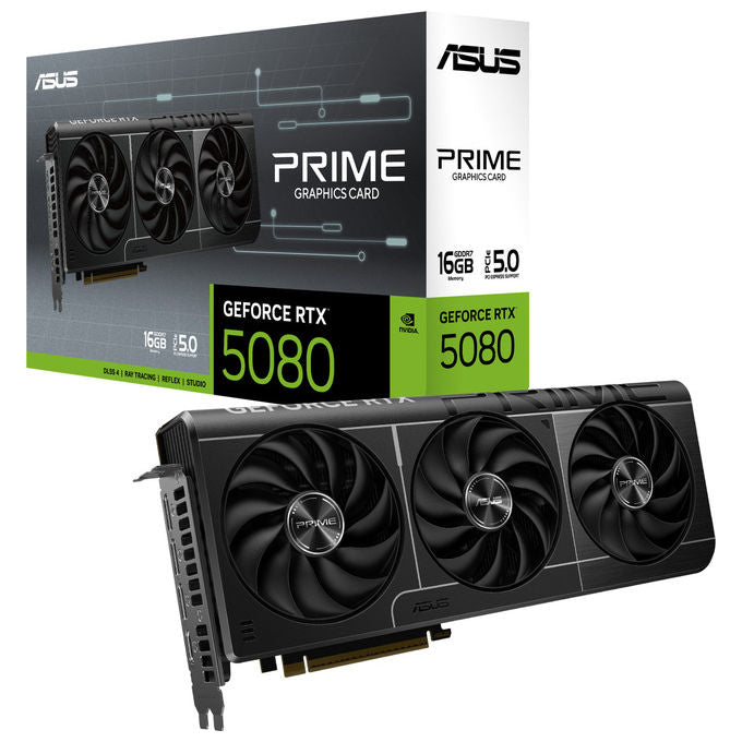 Asus, GeForce RTX 5080, 16 GB GDDR7, Prime -RTX5080-16G