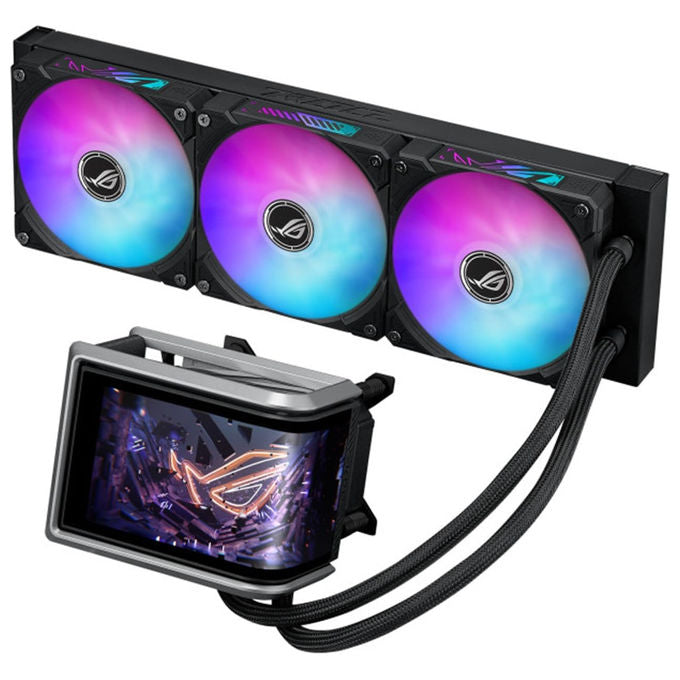 ASUS ROG RYUO IV 360 ARGB Dissipatore a Liquido Schermo Curvo 2K AMOLED 6.67'' Compatibile Intel LGA 1851-1700 e AMD AM5-AM4 Nero