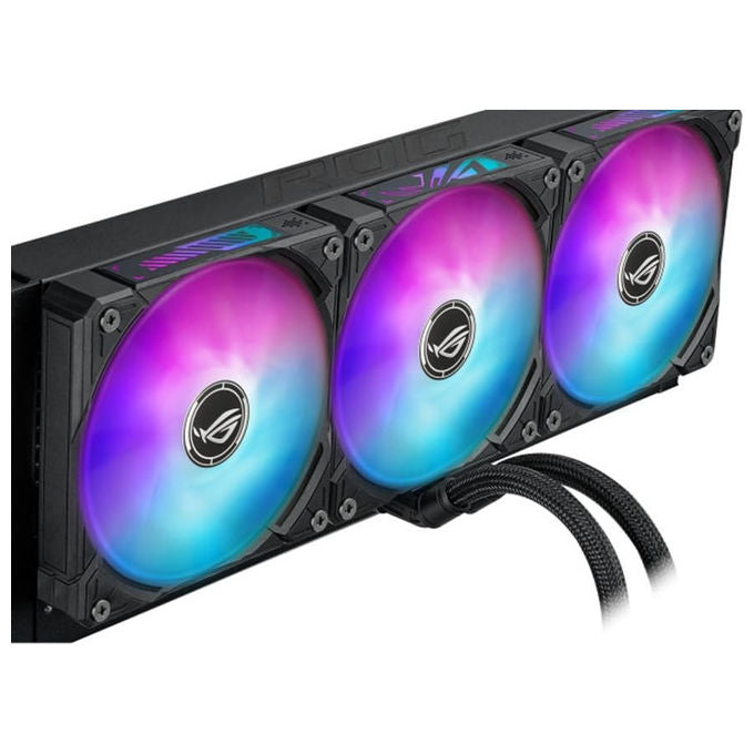 ASUS ROG RYUO IV 360 ARGB Dissipatore a Liquido Schermo Curvo 2K AMOLED 6.67'' Compatibile Intel LGA 1851-1700 e AMD AM5-AM4 Nero