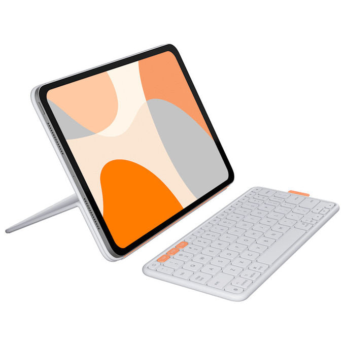 Logitech 920-013848 Flip Folio Custodia con Tastiera Bluetooth QWERTY Italiano per iPad Pro Air 11'' colore Grigio chiaro