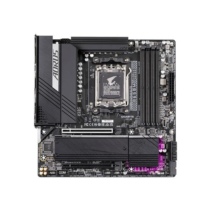 Gigabyte, Scheda Madre B650M Aorus Elite, Supporta AMD Ryzen 9000, DDR5 8000 MHz, PCIe 5.0, LAN 2.5GbE