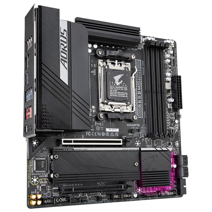 Gigabyte, Scheda Madre B650M Aorus Elite, Supporta AMD Ryzen 9000, DDR5 8000 MHz, PCIe 5.0, LAN 2.5GbE