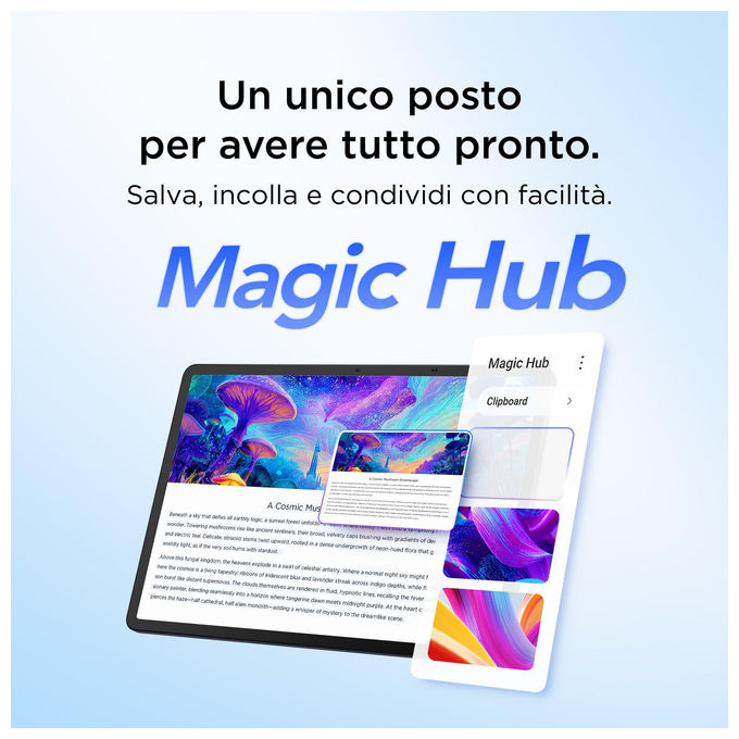 Tcl, Tab A1 Plus, 6GB+128GB, Display 2.4K 12,2'' 120 Hz, Processore 4 nm, Grigio