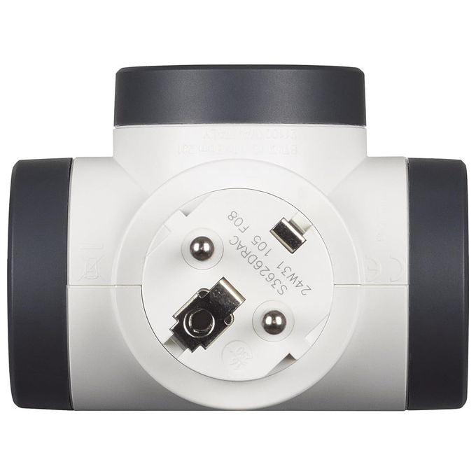 Bticino Adattatore Rotante 2 Prese Schuko 2 USB 15W Spina 16A Rotante