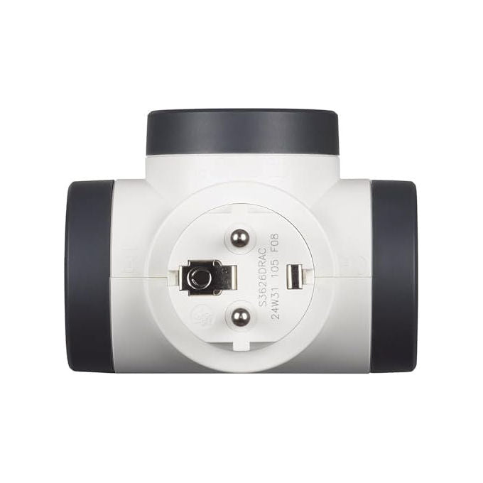 Bticino Adattatore Rotante 2 Prese Schuko 2 USB 15W Spina 16A Rotante
