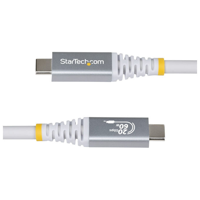 Startech.com Cavo USB4 3m USB-C 20 Gbps PD60W 4K120Hz Bianco