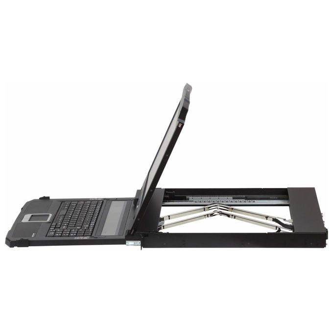 Aten CL3800NW Console KVM LCD Rack 1U 18.5'' Full HD Dual Rail HDMI DVI VGA Tastiera QWERTY UK Touchpad colore Nero