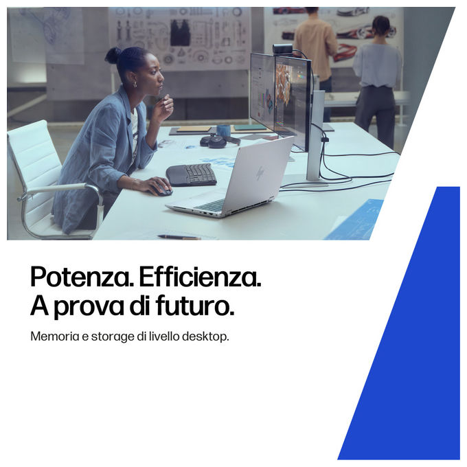 HP D5JP8ET ZBook Fury G1i Workstation Mobile Intel Core Ultra 7 255HX 32GB RAM 1TB SSD NVIDIA RTX PRO 2000 16 pollici Windows 11 Pro colore Argento