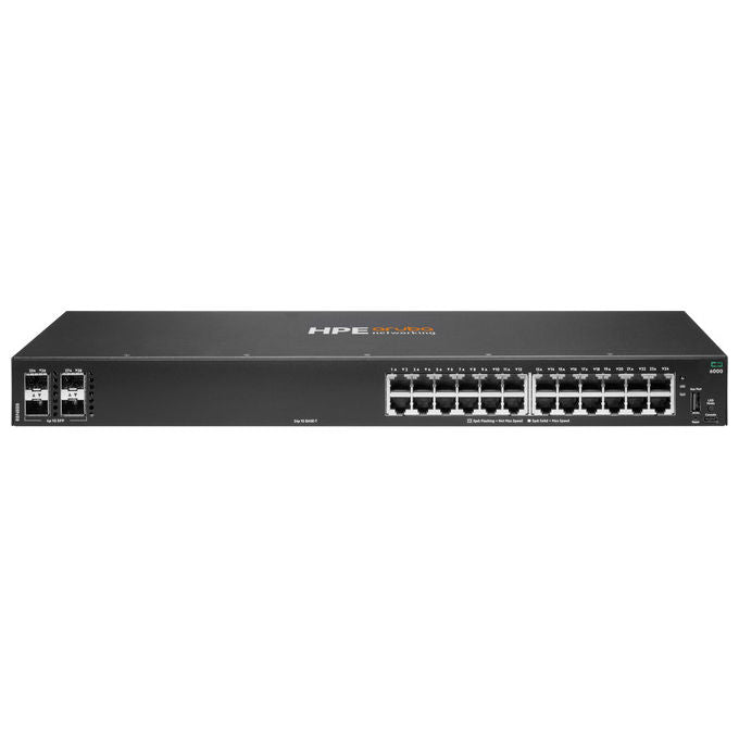 Hpe Aruba Networking CX 6000, Switch Gestito, 24 Porte Gigabit Ethernet, 4 Porte Sfp 1G