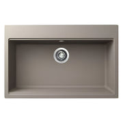 Elleci Time 130 LG213043 Lavello da Incasso Granitek Matt Tortora 79x51 cm