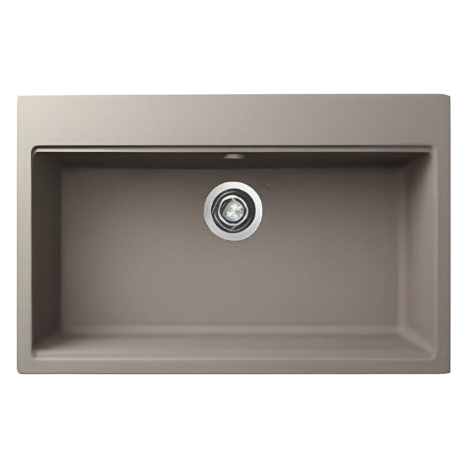Elleci Time 130 LG213043 Lavello da Incasso Granitek Matt Tortora 79x51 cm