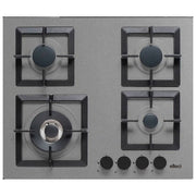 Elleci Plano 60 Piano Cottura a Gas 4 Fuochi Cemento Concrete Griglie Ghisa