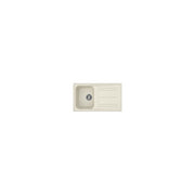 Elleci Ego 480 Lavello 1 Vasca con Gocciolatoio Reversibile Granitek Bianco Soft 100 x 50 cm