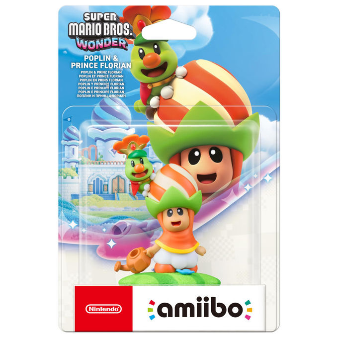 Nintendo Amiibo Poplin e Principe Florian Super Mario Bros. Wonder