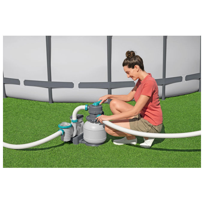 Bestway Pompa Filtro a Sabbia 6.056 l-h per Piscina Fuori Terra 58497