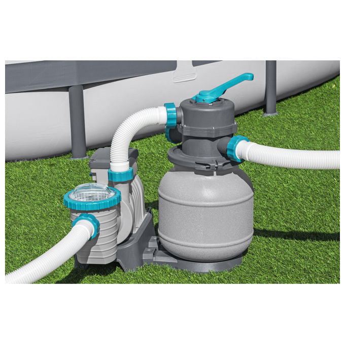 Bestway Pompa Filtro a Sabbia 6.056 l-h per Piscina Fuori Terra 58497