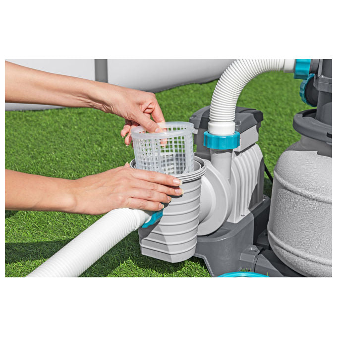 Bestway Pompa Filtro a Sabbia 6.056 l-h per Piscina Fuori Terra 58497