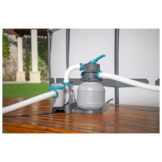 Bestway Pompa Filtro a Sabbia 6.056 l-h per Piscina Fuori Terra 58497