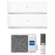 Haier Sphera Climatizzatore Dual, 12000+12000 Btu, Inverter, A++A+, Wifi