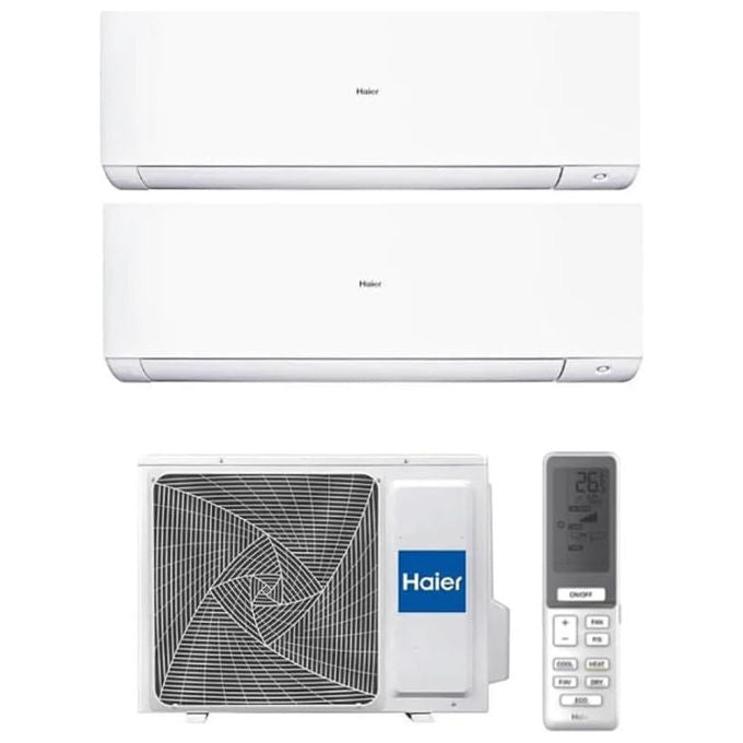 Haier Sphera Climatizzatore Dual, 12000+12000 Btu, Inverter, A++A+, Wifi