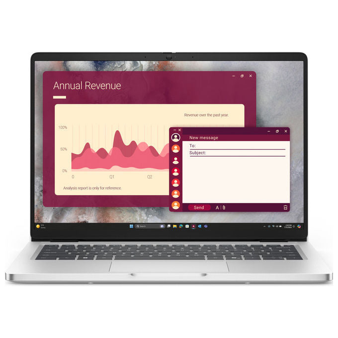 Dell PRO 14 PC14250 Notebook 14 pollici Intel Core Ultra 7 32 GB RAM 512 GB SSD Windows 11 Pro colore Platino