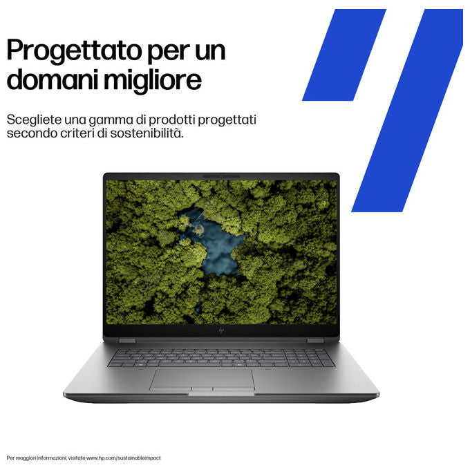 HP ZBook Fury G1i Computer portatile Intel Core Ultra 9 285HX 18 WQXGA 32GB DDR5 1TB SSD NVIDIA RTX PRO 3000 Intel Wi-Fi 7 Windows 11 Pro Argento 32 GB