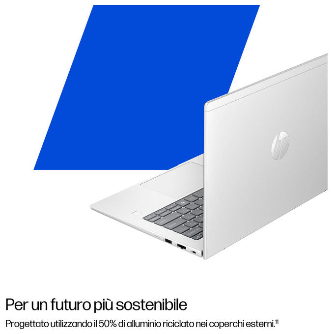 HP D76DRAT ProBook 4 G1q Notebook 14 pollici Snapdragon X1-26-100 SSD 512 GB RAM 16 GB WUXGA Windows 11 Pro Argento