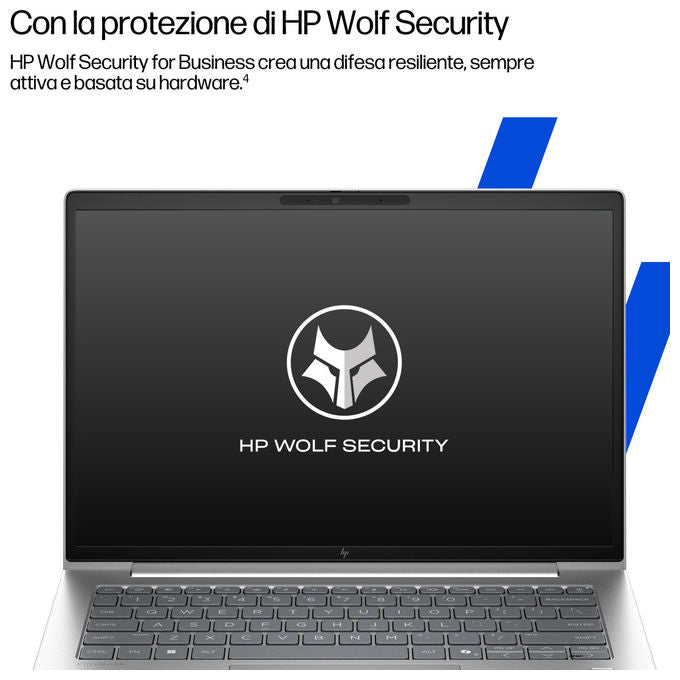 HP D76F2AT EliteBook 6 G1i Notebook AI PC 14 pollici Intel Core Ultra 7 24 GB RAM 1 TB SSD colore Argento