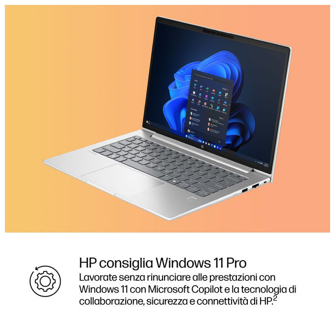 HP ProBook 4 G1i Intel Core Ultra 5 16GB RAM 512GB SSD 14 pollici Argento Windows 11 Pro