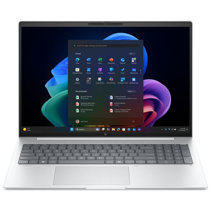HP D76LQET EliteBook 8 G1a Notebook AMD Ryzen AI 7 16 GB RAM 512 GB SSD 16 pollici WUXGA Argento Windows 11 Pro